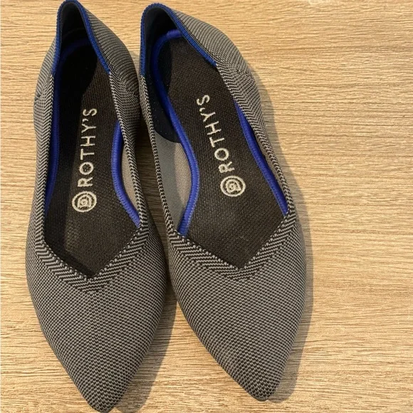 ROTHYS THE POINT WOMENS FLAT SHOES 8.5 - Picture 2 of 5